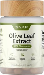 SNAP Olive Leaf Extract EXTRA Strength 40% Oleuropein Antioxidant Immune Support