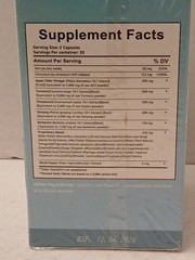 Apple Cider Vinegar, Beberine, and Extra 60 Capsules BB: 12/26