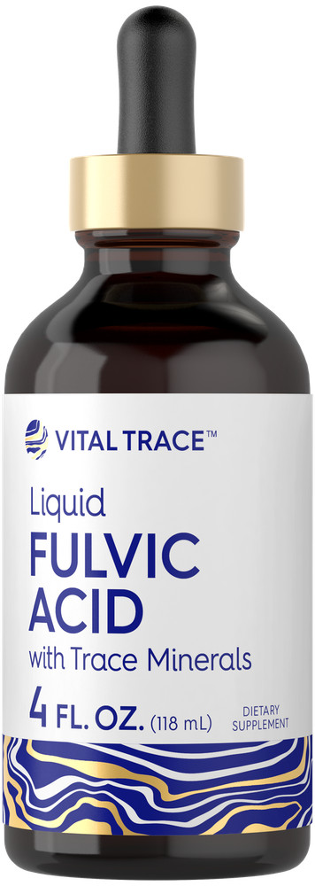 Fulvic Acid Drops 4 fl oz | Liquid Trace Minerals | Vegetarian | by Carlyle