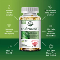 Saw Palmetto Softgels 1000mg | 120 Capsules | Prostate Health Supplement
