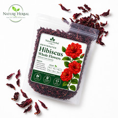Hibiscus Flower, Dried Petals Herbal Tea, Hibiscus rosa-sinensis Premium Natural