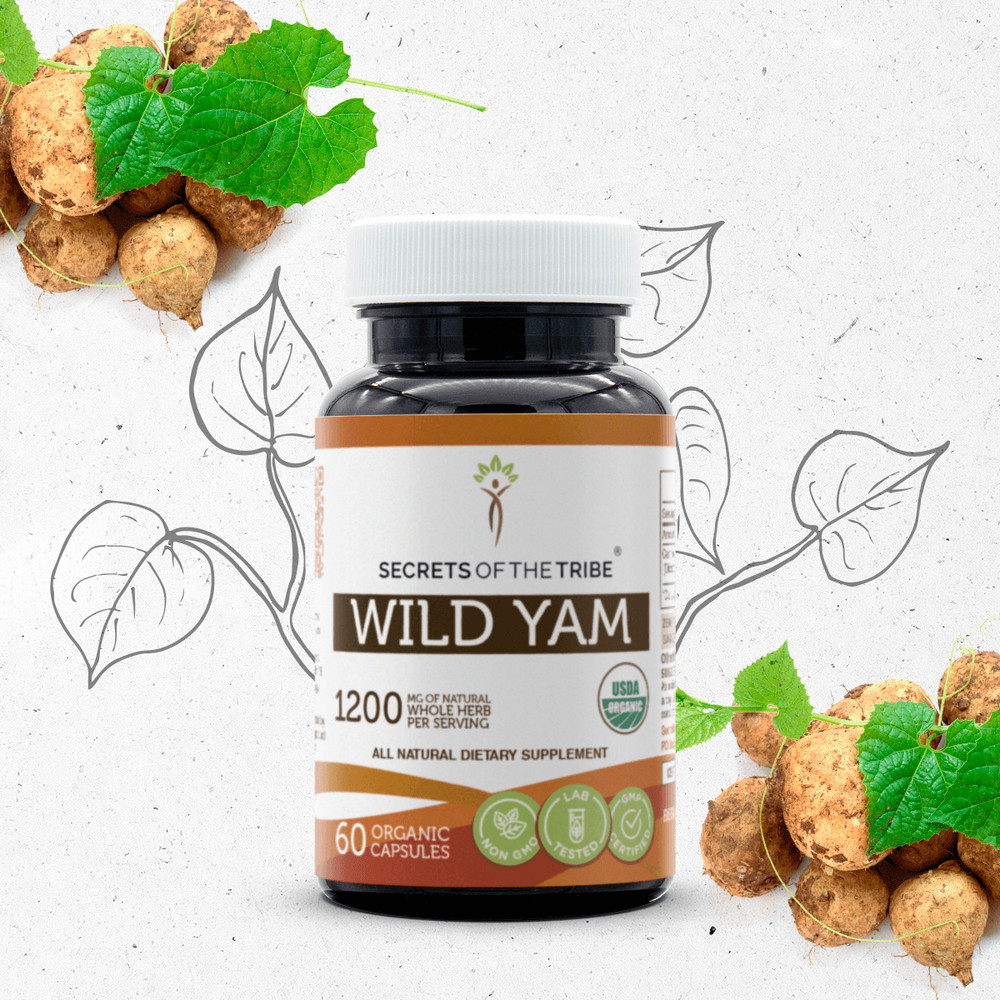 Secrets Of The Tribe Wild Yam Capsules, 600 mg