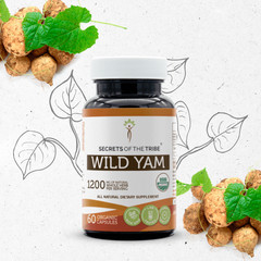 Secrets Of The Tribe Wild Yam Capsules, 600 mg