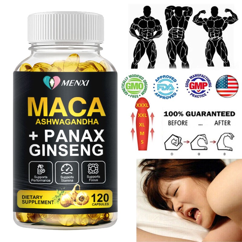 120 Capsules 10000 Mg High Potency Organic Pills For Men & Women Enhance Libido