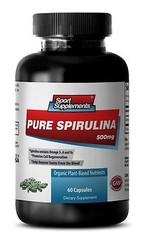 Organic SPIRULINA 500mg 100% – Plant – Based Dietary Supplement Tablets 1Bott