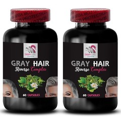 Daily Color Support – GRAY HAIR REVERSE – Youthful Hair Charge 2 Bottles 120 Cap