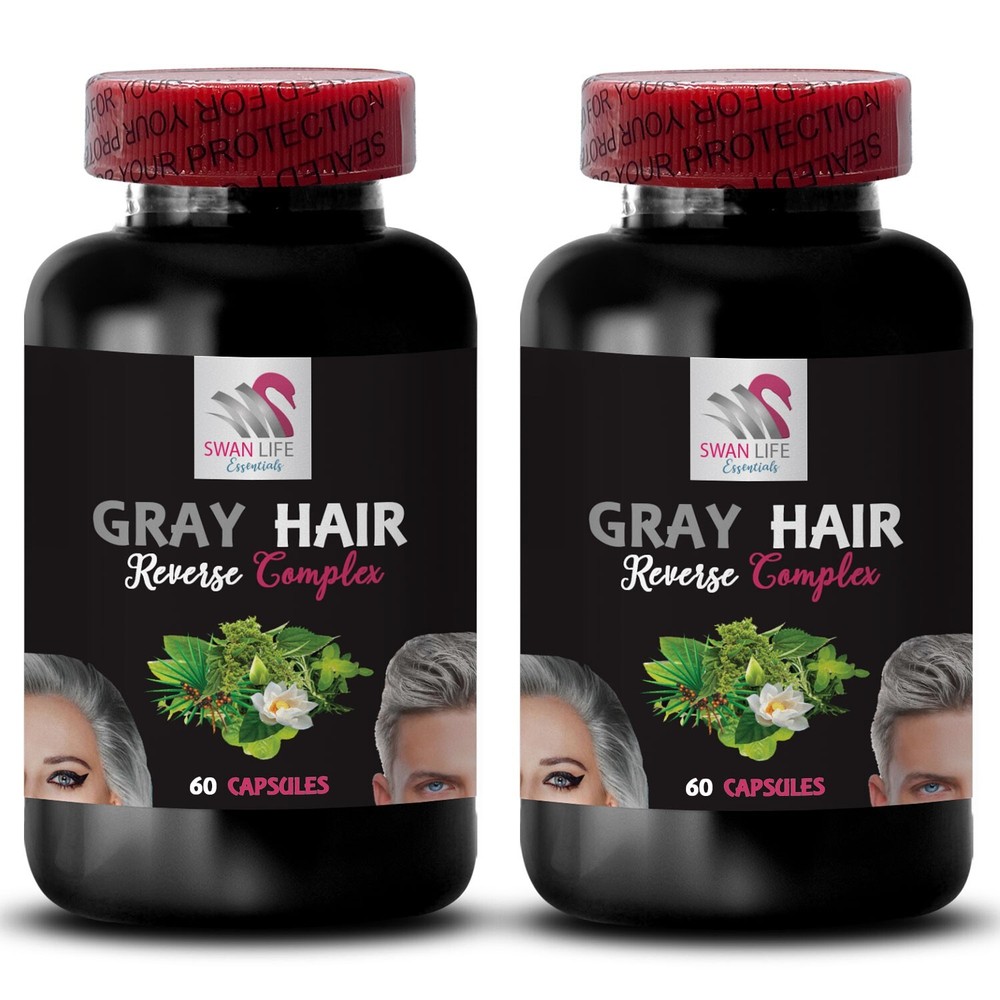 Timeless Color Mix – GRAY HAIR REVERSE – Youthful Hair Support 2 Bottles 120Cap