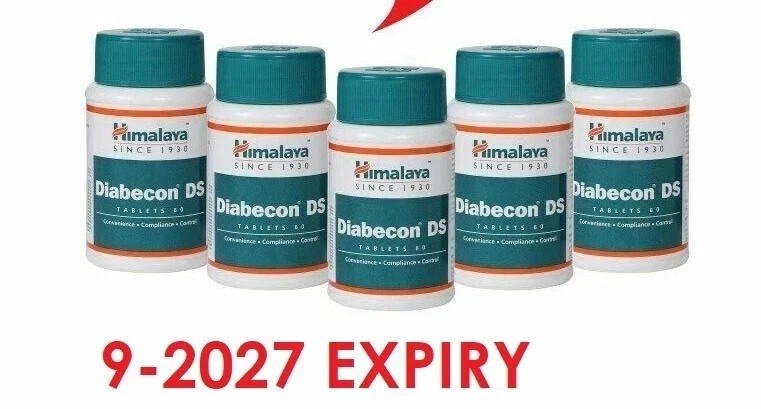 5 Packs X Himalaya Herbal DIABECON DS 60 Tabs, FREE SHIPPING