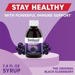 Sambucol Black Elderberry Syrup Original 7.8 Fl Oz (Pack of 1),