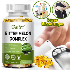 Natural Bitter Melon Extract Capsules Help Lower Blood Sugar, Prevent Heatstroke