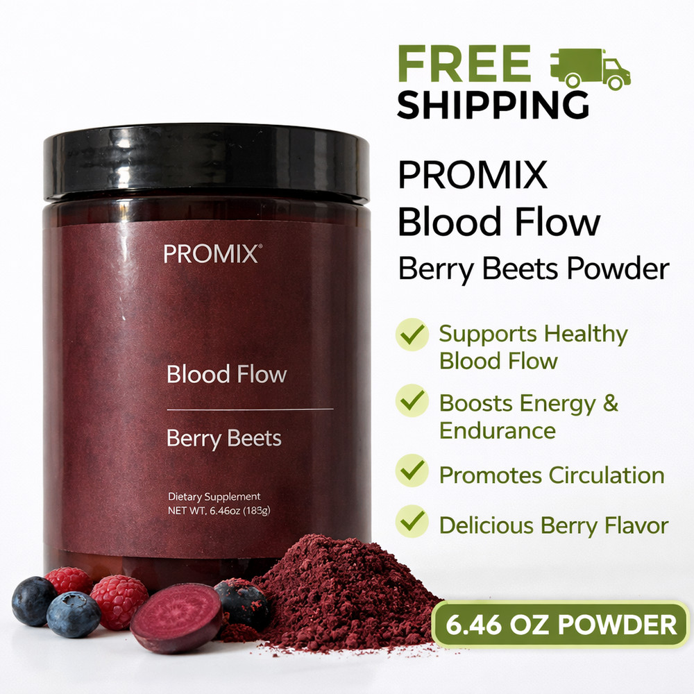 PROMIX Berry Beets Blood Flow Powder 6.46oz Nitric Oxide Support