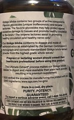 Natural Nutra Ginkgo Biloba, Circulation & Brain Health, 60 Vegan Capsules-5/26