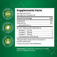 16 Fl Oz (Pack of 1), Amazing Herbs Cold-pressed Black Seed Oil – 16oz