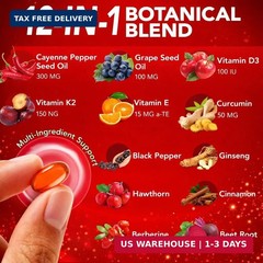 Cayenne Pepper Capsules with Turmeric & Beetroot Vitamin D3 K2 240 Softgels