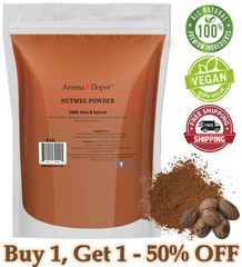 2 lb Nutmeg Powder 100% Pure Natural Ground Spice Myristicaceae Nuez Moscada
