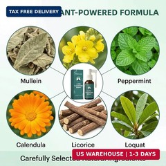 Lung Cleansing Spray,Calendula Leaf Extract Spray Herbal Lung Cleanse Spray,for