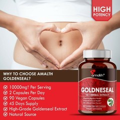 Goldenseal Root Extract Powder Hydrastis Canadensis 10000mg Immune Capsules