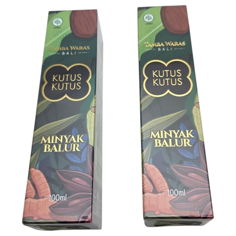 2 bottles Kutus Kutus Indonesia Bali Organic Herbal Healing Massage Oil 100ml