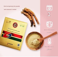 100% Natural Korean Red Ginseng Powder Gold 300g Korean Medicinal Powder Herbal