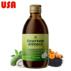 Organic Soursop Bitters with Moringa, Sea Moss, and 10+ Herbs – 8oz