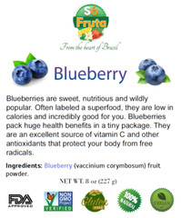 Blueberry powder 16oz (453g) Freeze Dried Vitamin C, Mental Health – SoFruta