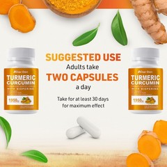 Turmeric Curcumin with Bioperine 1950mg High Absorption Triple Strength Capsules