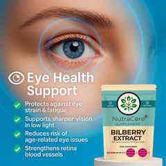Bilberry Extract Capsules, 6000mg-(36% Anthocyanins)-100% Natural & Vegan-90Caps