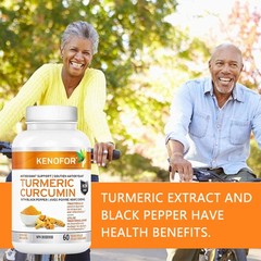 Turmeric Curcumin With Black Pepper For Joint Health Gluten Free 30/60/120 Caps