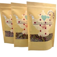 Chasteberry Rose Papaya Leaf Tea Blend – Loose Leaf Herbal Mix – 3.5 oz Natural