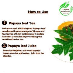 Organic Papaya Leaves Tea Bags Natural Carica Papaya Herbal Infusion