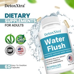 Water Flush Capsule Dandelion Potassium Vitamin B6 Supports Urinary Tract Health