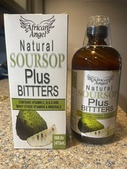 Natural Soursop Plus Bitters Herbal Tonic 16 oz Soursop, Aloe, Ginseng, Ginger