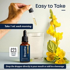 8-in-1 Mullein Drops for Lungs & Airways – Peppermint & Thyme Extract – Lung Det