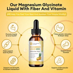 Premium Magnesium Liquid Drops,Magnesium Glycinate,Improve Sleep Anxiety Relief