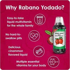 8 FL Oz Horseradish Extract Supplement for Energy & Thyroid Support – All Ages