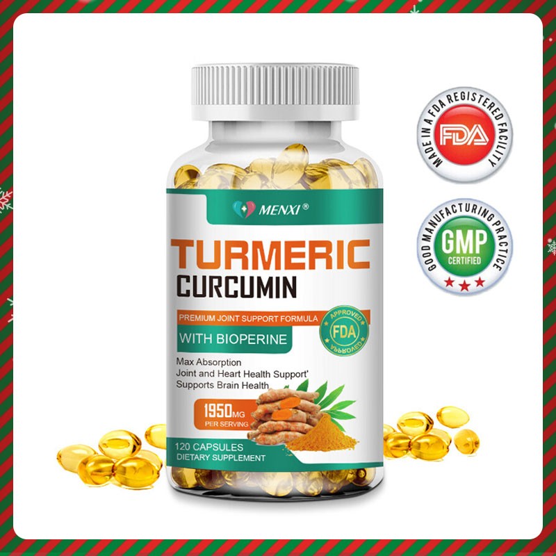 Turmeric Curcumin with Bioperine 1950mg High Absorption Triple Strength Capsules