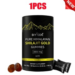 Himalayan Shilajit GOLD Gummies, Organic, Extremely strong 3000 mg, Fulvic Acid