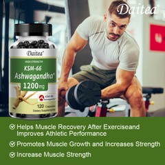 KSM-66 Ashwagandha Capsules – Promotes Quality Sleep,Supports Stamina & Strength