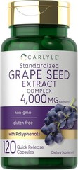 Complejo Extracto de Semilla de Uva 4000mg con Polifenoles, 120 Capsulas