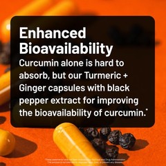 NatureWise Turmeric Boswellia Supplement with BioPerine 60 Count (Pack of 1)