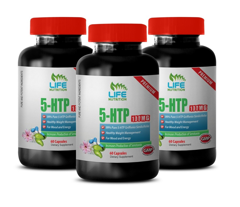 appetite suppressant – 99% PURE 5-HTP 100mg – natural antidepressant 3 Bottles
