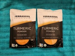 2 Packs Terrasoul Superfoods Organic Turmeric Powder 1lb Non GMO