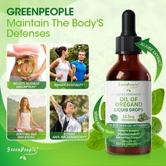 Oregano Oil Organic Liquid Drops for Adults and Kids – Super Concentrated 2fl oz