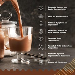 Cacao Powder Organic 35Oz. Unsweetened, Non-Alkalized and Pure. Cocoa Powder Sub