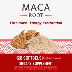 Organic Maca Root Capsules | 4000mg | Peruvian Maca Extract for Men & Women