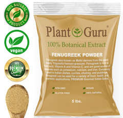 Fenugreek Seed Powder 5 lbs. Bulk Non-GMO Ground Methi Trigonella Foenum Graecum