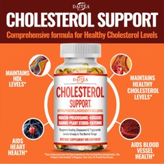 Cholesterol Support – 30 To 120 Capsules Blood Sugar Cholesterol Health