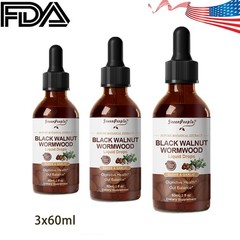Parasite Cleanse Tincture/Extract-Wormwood,Black Walnut Hull, Clove, 6fl oz