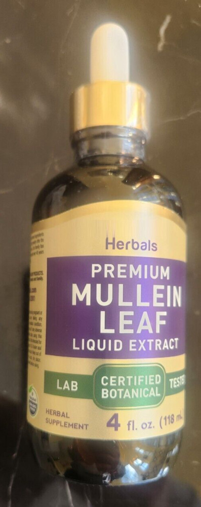 Mullein Leaf Liquid Extract 4fl oz Alcohol Free/Glutin Free/Vegetarian/NonGMO