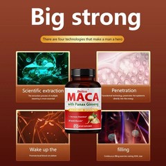 Maca Root 6000mg -30/60/120caps Hormonal Balance, Pure Natural Vegan Gluten-Free
